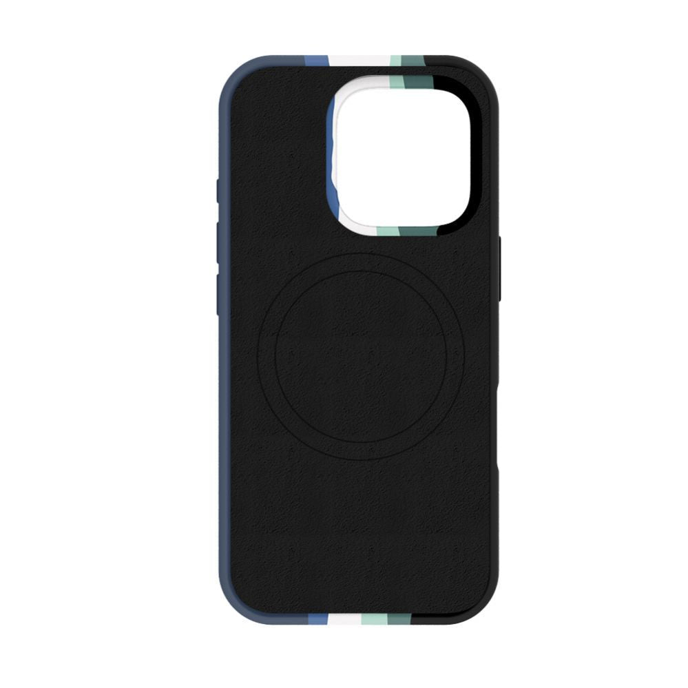 Tagakaaned Evelatus Apple iPhone 16 Pro Multi-Colored Silicone Case With MagSafe Aqua Blue