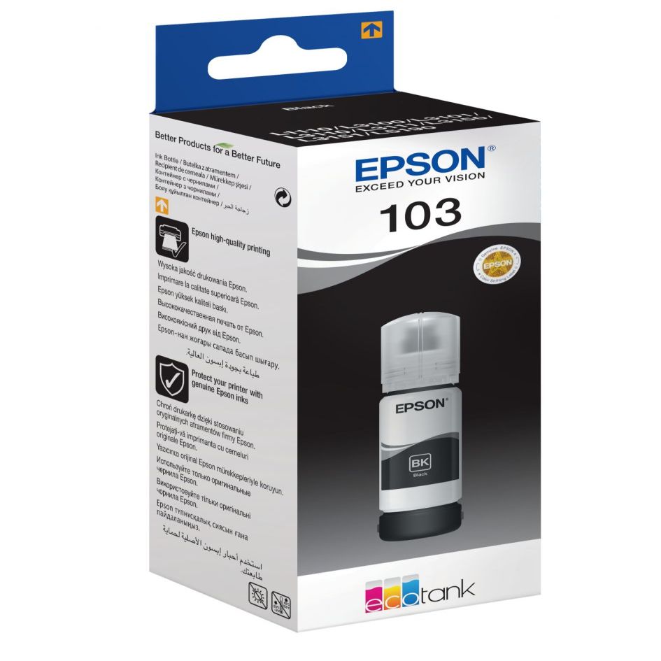 Аксессуары и расходные материалы EPSON  103 ECOTANK Ink Bottle, Black