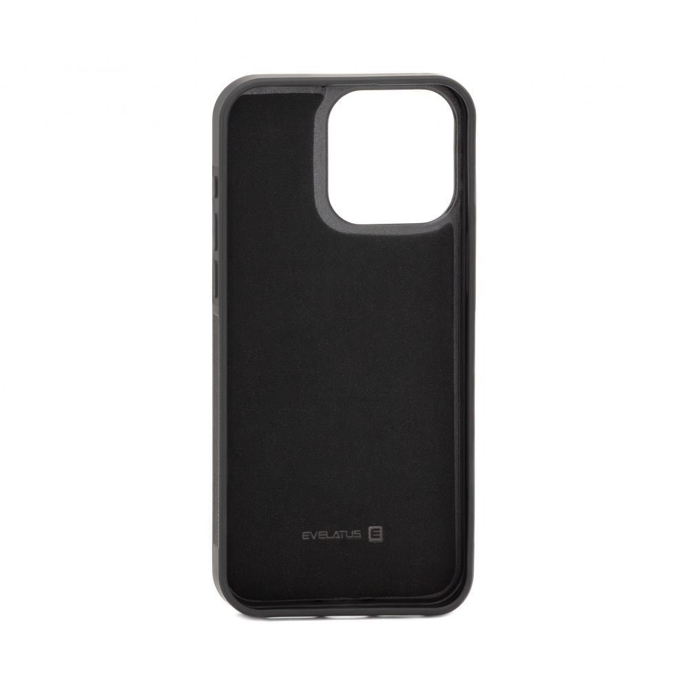 Tagakaaned Evelatus Apple iPhone 14 Pro Leather Case Zipper Design Flower Black