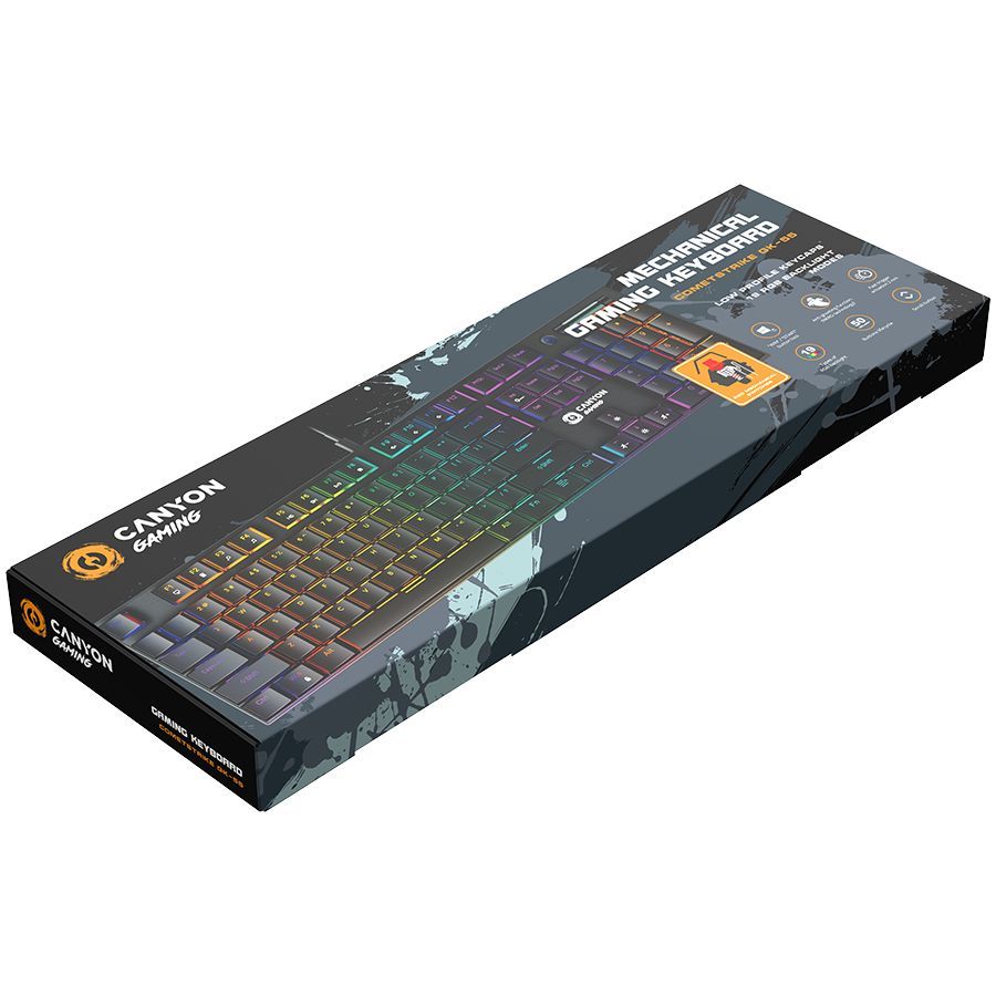 Arvuti klaviatuur Canyon  CANYON keyboard Cometstrike GK-55 EN Wired