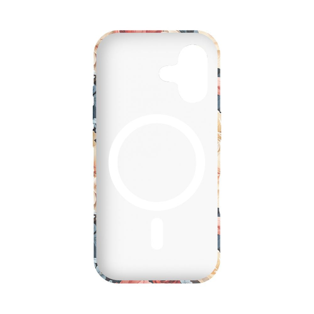 Чехол на заднюю панель Evelatus Apple iPhone 16 Slim Shell with Magsafe customized print design Flower Red