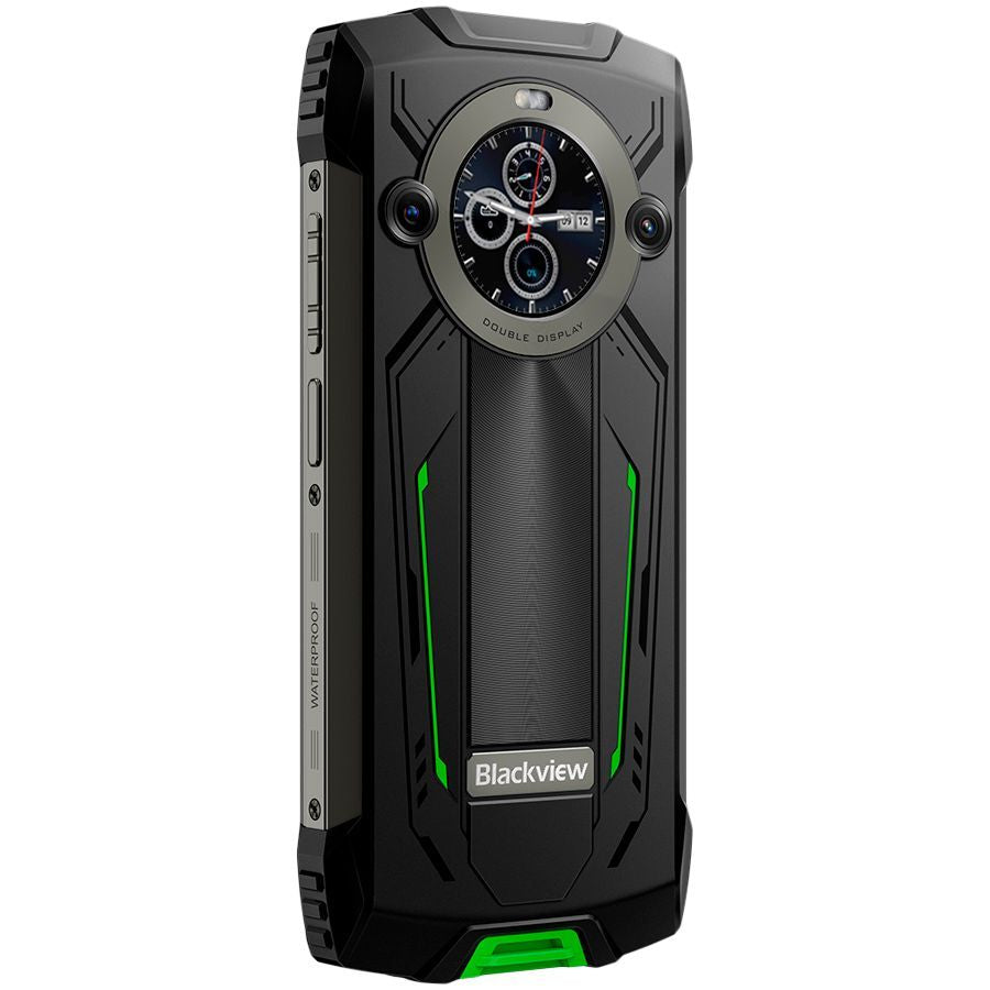 Смартфон Blackview  Rugged BV8200 LTE 6.5-inch FHD+IPS 1080x2400 120Hz Corning 3th + 1.3-inch 360x360 12+256GB MT8781 Octa-core 2.2GHz 8800mAh NO Charger CAM Front 32MP Rear 50+13MP IP68/IP69K/MIL-STD-810H NFC Fingerprint Green