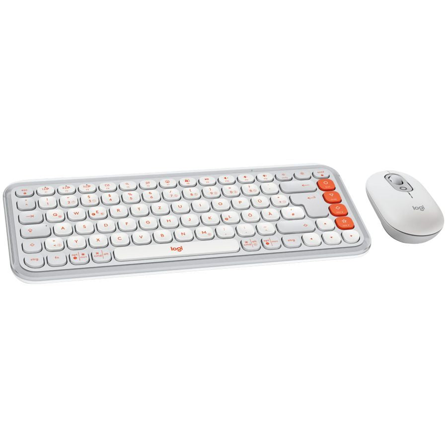 Computer keyboard Logitech LOGITECH POP ICON COMBO - OFF WHITE - US INT'L - BT - INTNL-973
