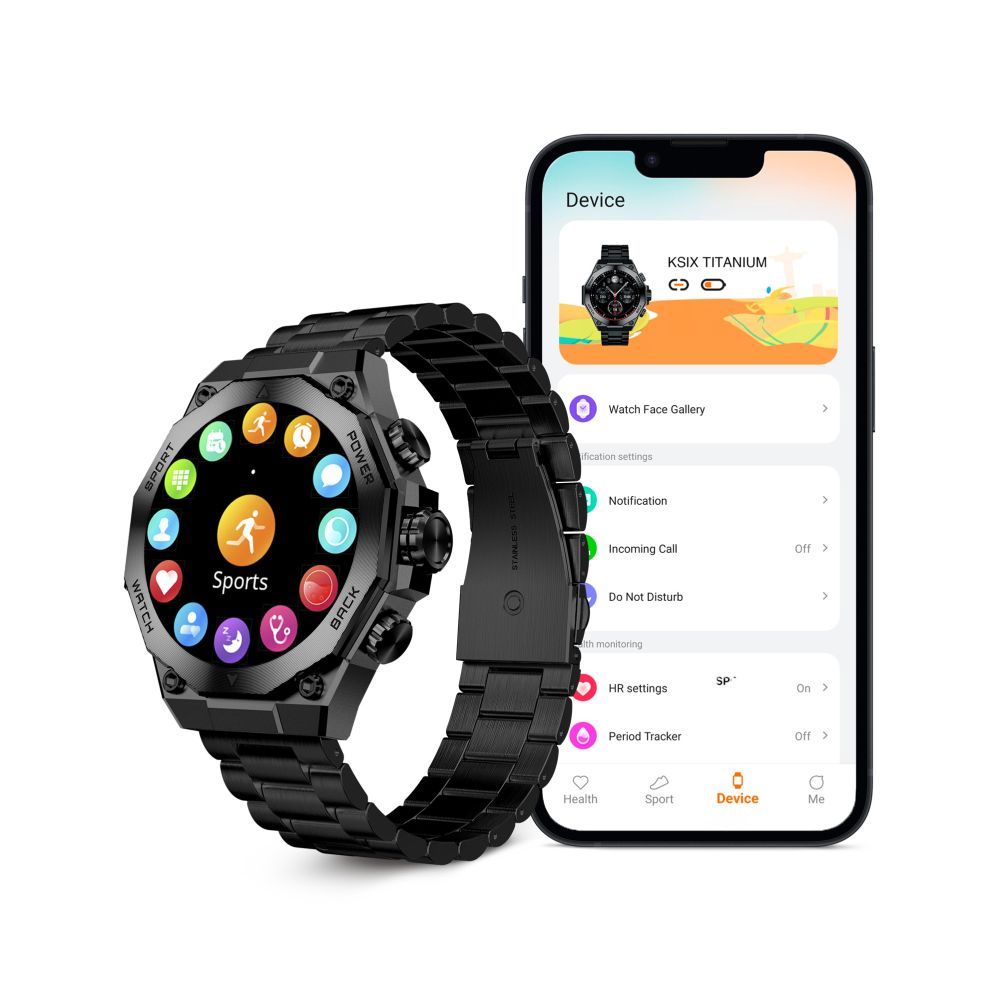 Other goods ksix  Ksix Smartwatch TITANIUM,  Black