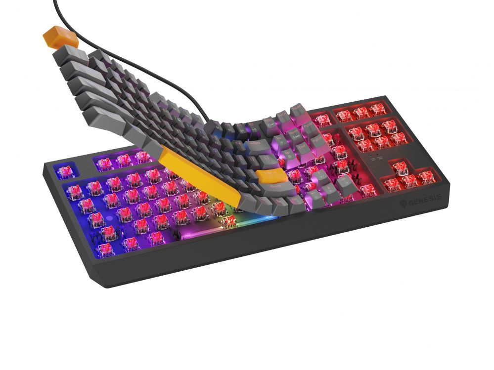Компьютерная клавиатура Genesis  THOR 230 | Mechanical Gaming Keyboard | Wired | US | Anchor Gray Positive | USB Type-A | Outemu Red