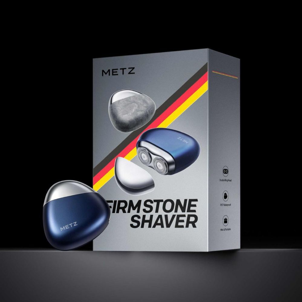 Razor METZ  MZPS021 Metz Firm stone Shaver, Rock Grey.