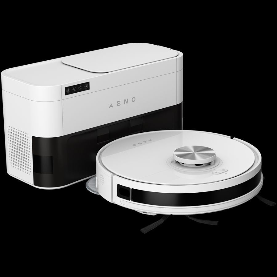 Vacuum cleaner AENO  Robot Cleaner w/Dust Collector, white, 2in1 and dust tank, 4000pa, 3200mAh battery