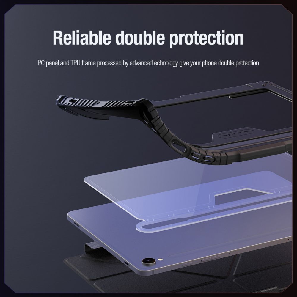 Tagakaaned Nillkin - Nillkin Bumper Leather Case Pro case for Samsung Galaxy Tab S9 - black