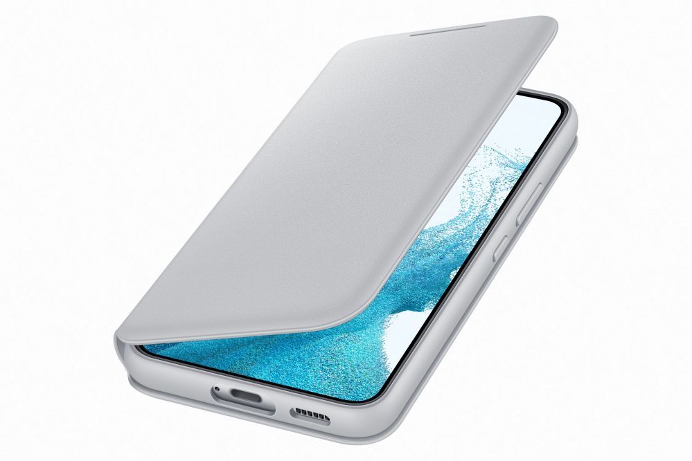 Book case Samsung  Galaxy S22 Smart LED View Cover Light Gray
