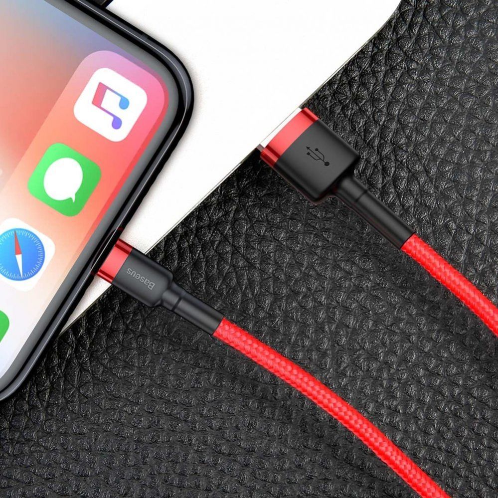Кабель Baseus  Baseus Cafule USB-A / Lightning 2.4A QC 3.0 cable 0.5 m - red