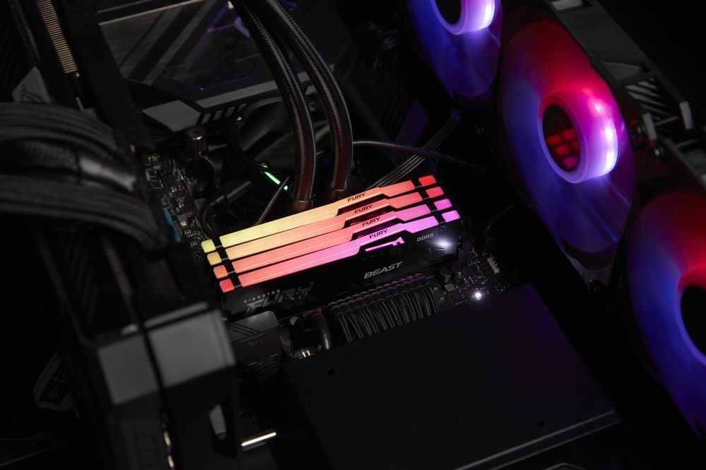 Operatiivmälu DDR4 Kingston  Fury Beast 32GB DDR5, 6400 MHz, CL32, 288-Pin, DIMM Kit (16GB x 2)
