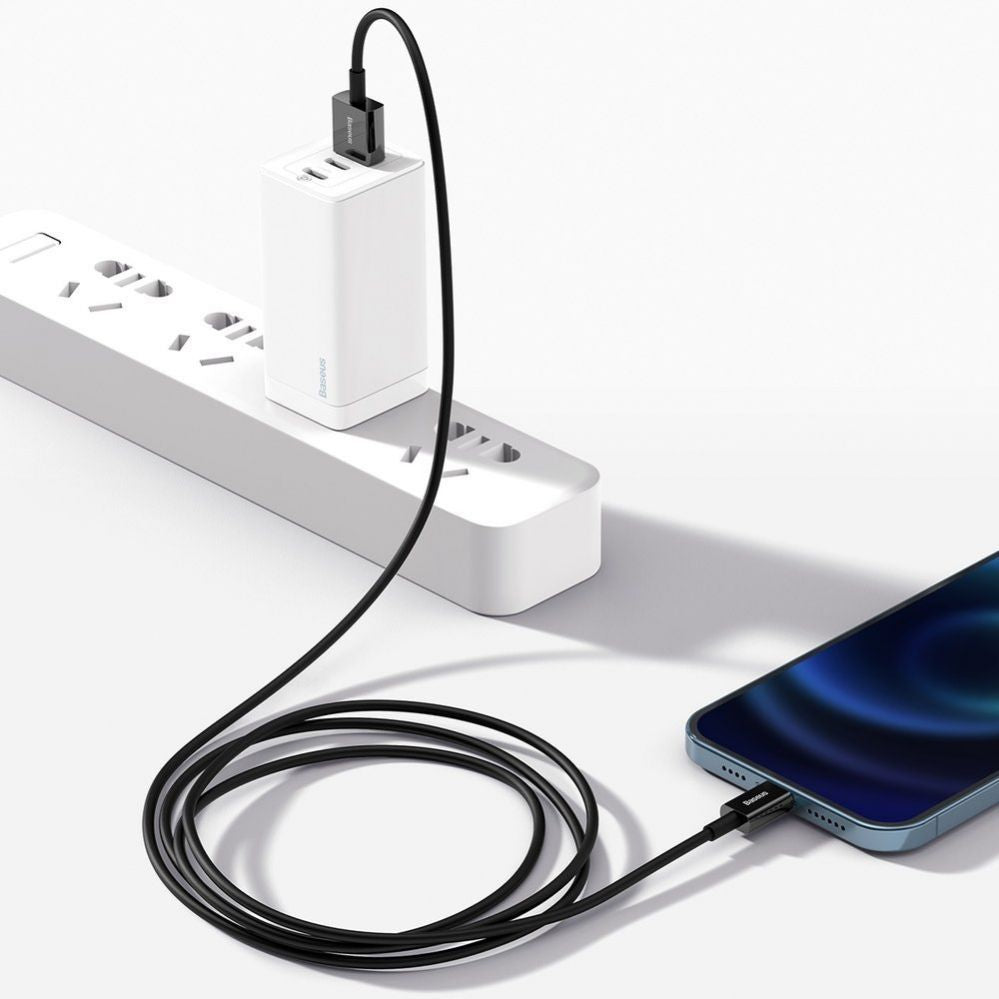 Kaabel Baseus  Baseus Superior USB - Lightning fast charging data cable 2,4 A 1 m black (CALYS-A01)