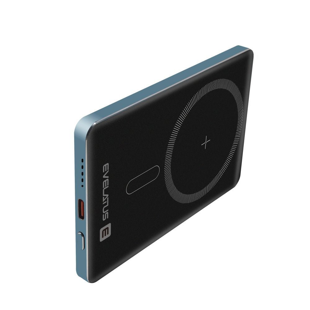 Väline aku Evelatus  Evelatus PD20W 5000mAh Power Bank MagLink Elite With Wireless charging EVEP02PBMEB Blue