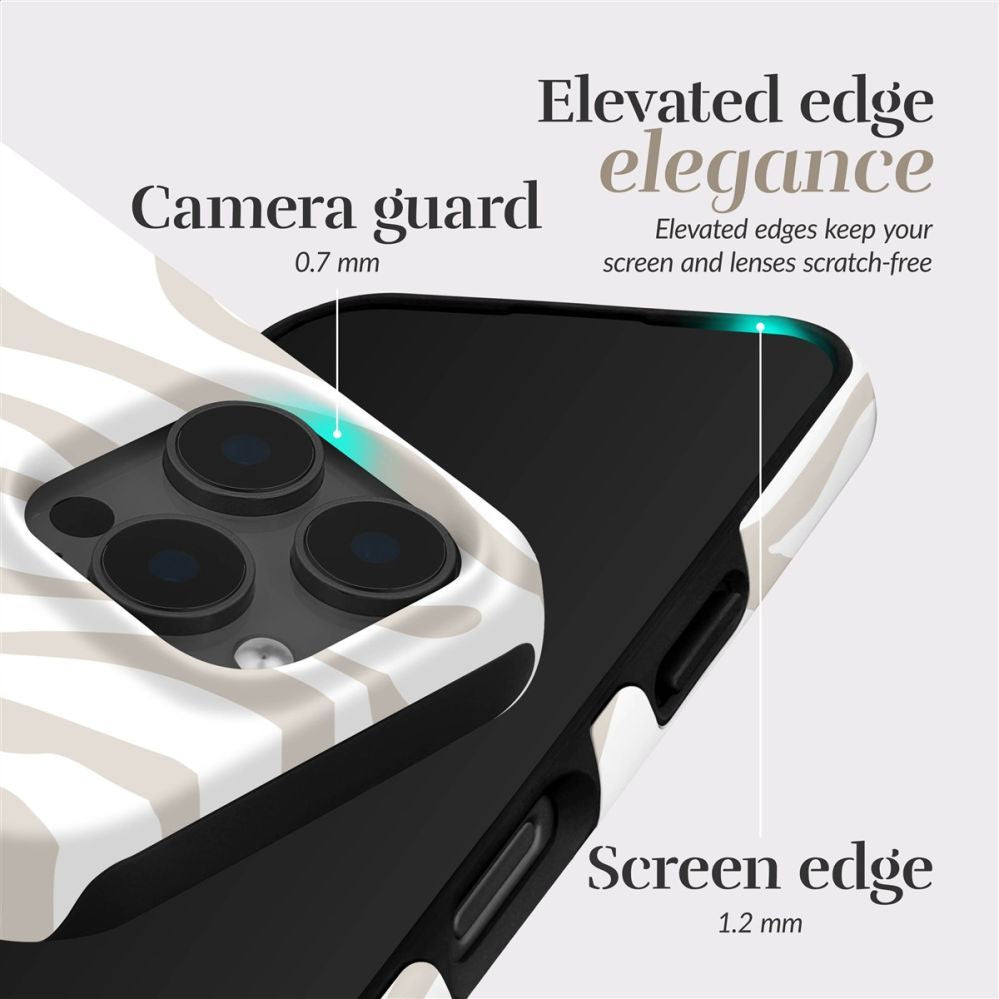 Back panel cover Mio  MIO Sandy Zebra Magsafe Case Compatible for iPhone 16 Pro