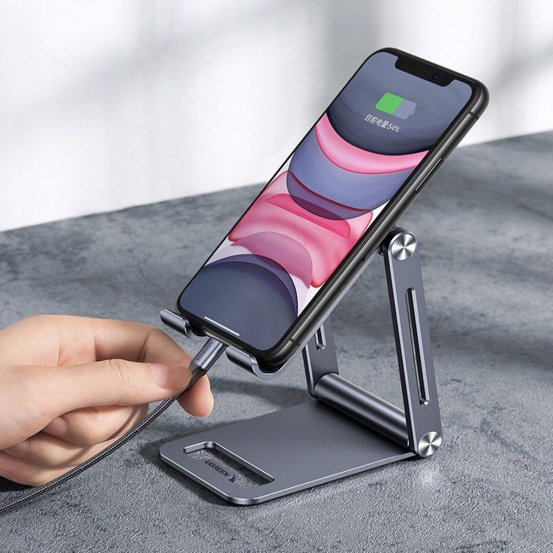 Авто держатель Ugreen  Ugreen metal aluminum folding phone holder tablet gray (LP263 80708)