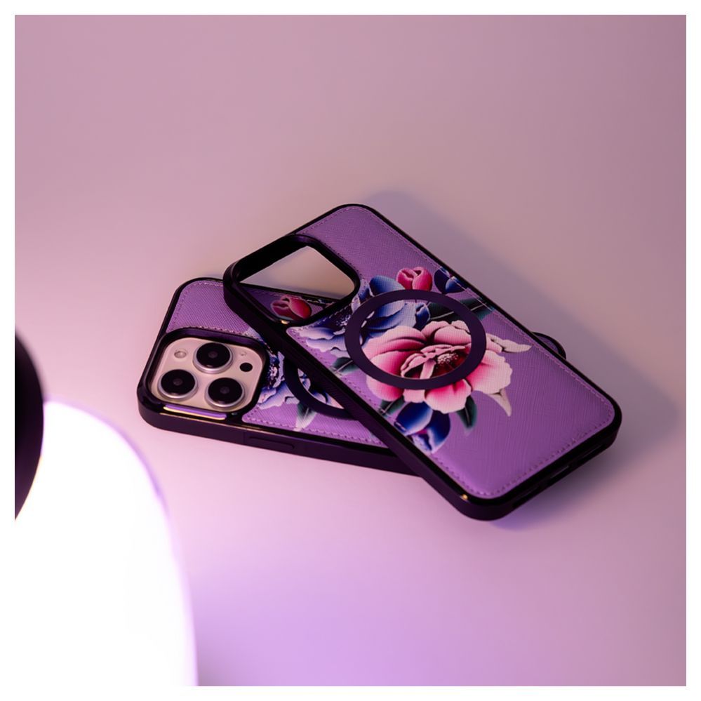 Tagakaaned Evelatus Apple iPhone 15 Pro Wallet  and Slim Cover Case Purple