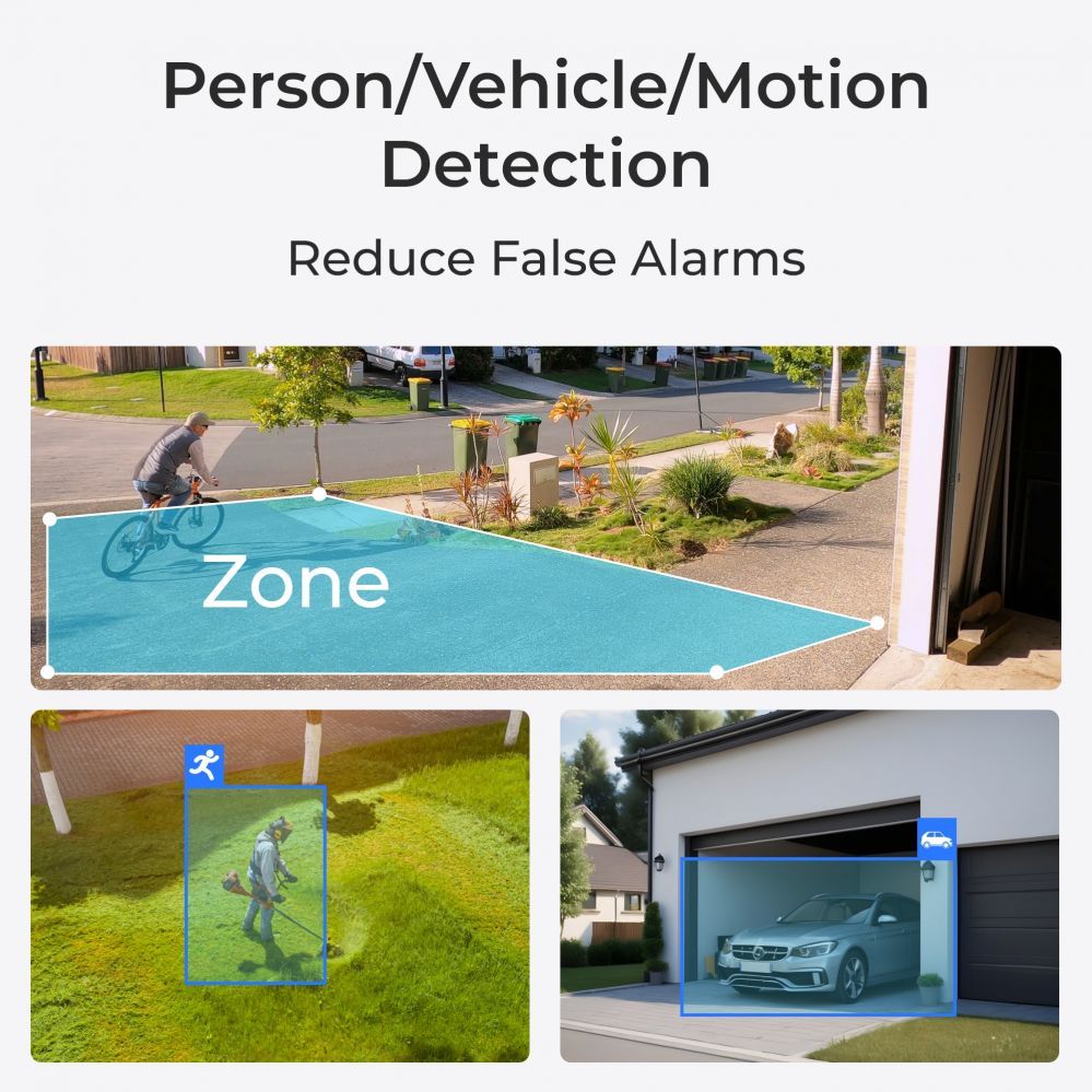 Webcam Reolink Smart WiFi Camera with Motion Spotlights E Series E540 PTZ 5 MP 2.8-8/F1.6 IP65 H.264 Micro SD, Max. 256 GB