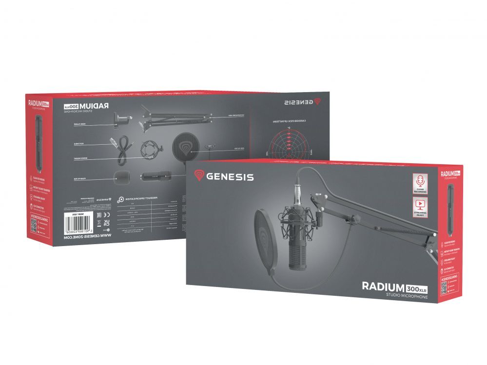 Другой аксессуар для компьютера Genesis  Gaming Microphone Radium 300 Black, Wired