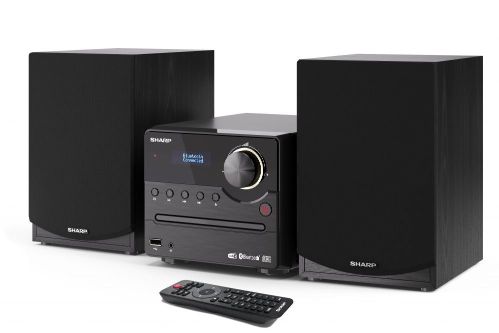 Интерактивное решение Sharp  XL-B517D(BK) Hi-Fi Micro System, CD/FM/USB/Bluetooth v5.0, Aux-in, 45W, Black