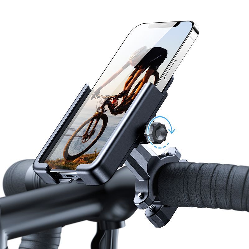 Аксессуар для велосипеда Wozinsky  Wozinsky metal bicycle phone holder, scooters black (WBHBK3)
