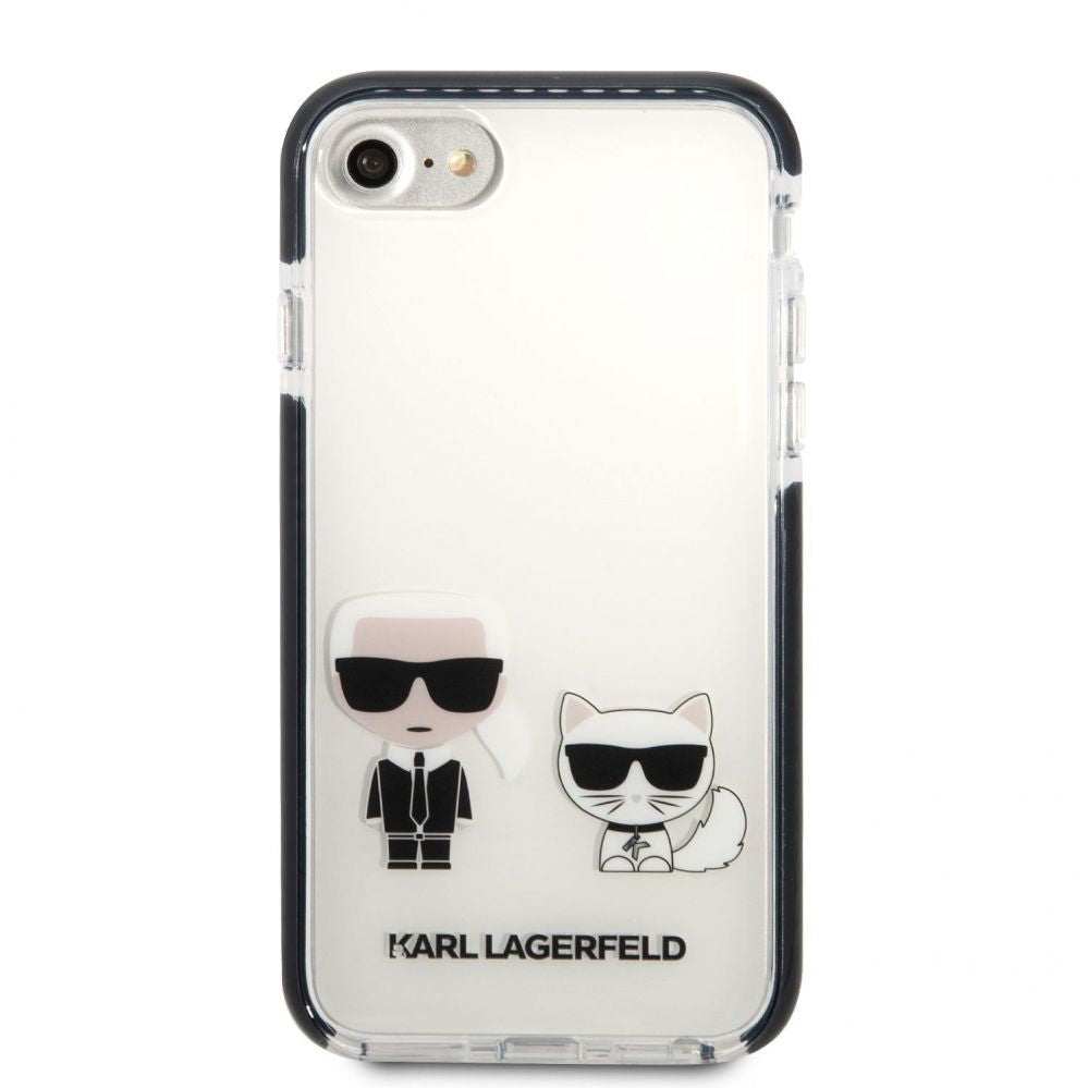 Tagakaaned Karl Lagerfeld Apple iPhone 7/8/SE2020/SE2022 TPE Karl and Choupette Kryt White