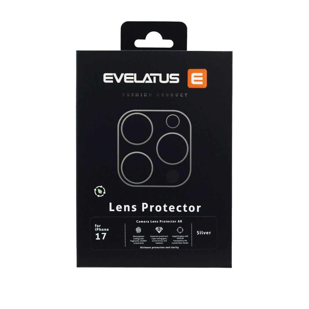 Защитное стекло Evelatus Apple iPhone 17 Full body camera lens protection premium Silver
