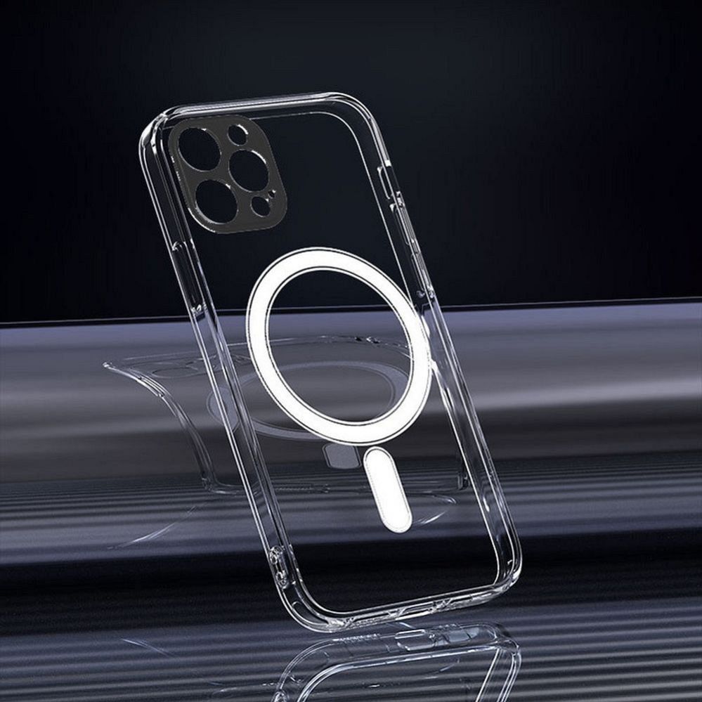 Tagakaaned iLike Apple Case for iPhone 16 PRO Clear Mag Cover (STR) compatible with MagSafe transparent