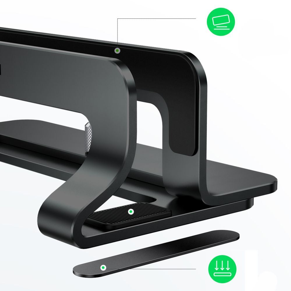 Универсальный держатель (Popsocket) Ugreen  Aluminum Vertical Stand Holder for MacBook Laptop Tablet (20471 LP258) Dark Gray