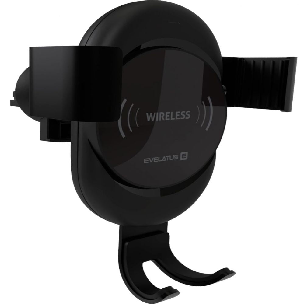 Automaatne hoidja Evelatus  Gravity Car Holder with Wireless Charger WCH02 Black