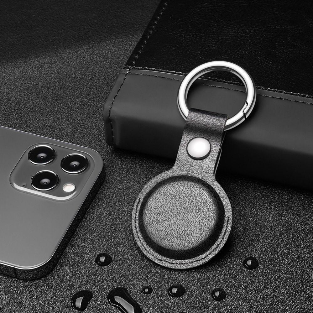 Nutika sildi tarvik Dux Ducis - Dux Ducis 4pcs set Silicone flexible cover keychain loop case for Apple AirTag (Black / Green / Pink / Blue)