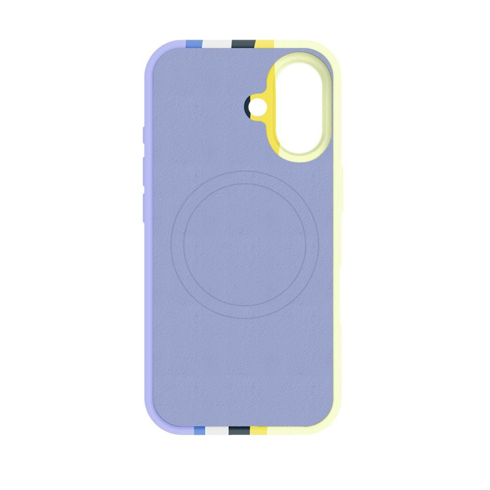 Tagakaaned Evelatus Apple iPhone 16 Multi-Colored Silicone Case With MagSafe Crimson White
