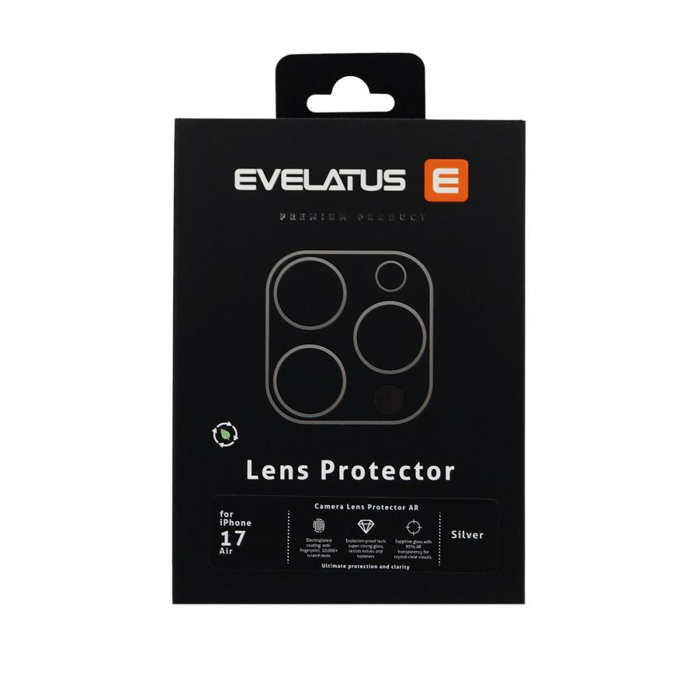 Kaitseklaasid Evelatus Apple iPhone 17 Air Full body camera lens protection premium Silver