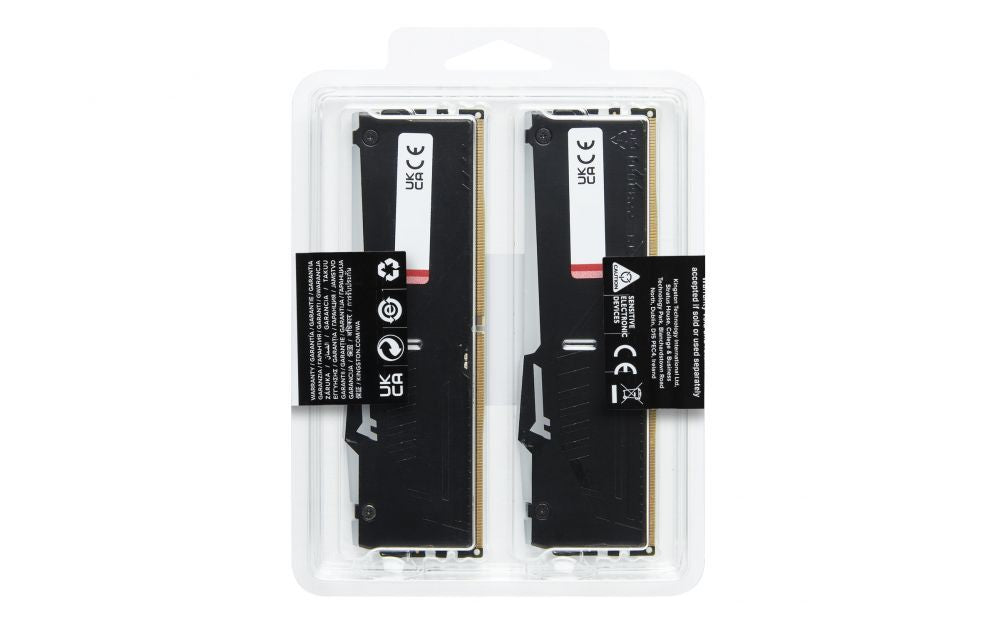 Оперативная память DDR4 Kingston  Fury Beast 32GB DDR5, 6000 MHz, CL30, 288-Pin, DIMM Kit (16GB x 2)