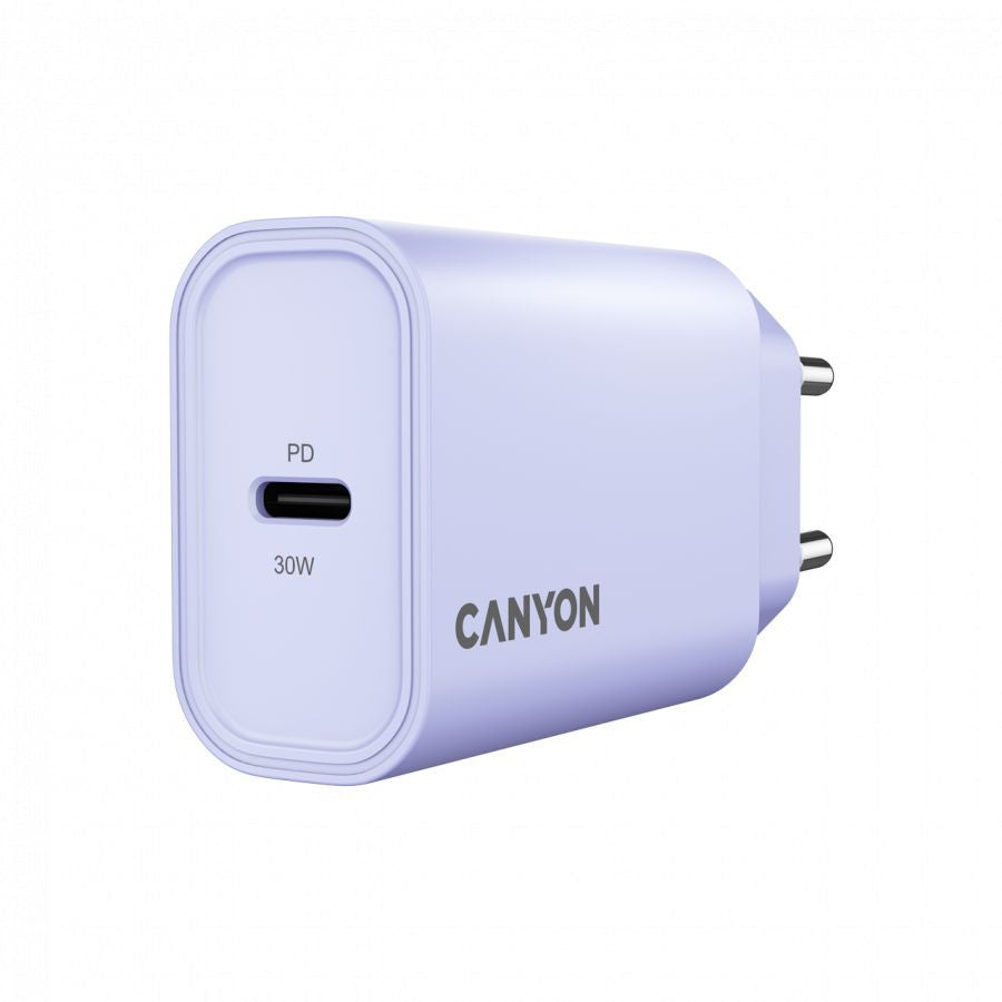 Adapter Canyon  CANYON charger OnCharge 30CL Max Power 30W 1xPD EU Purple
