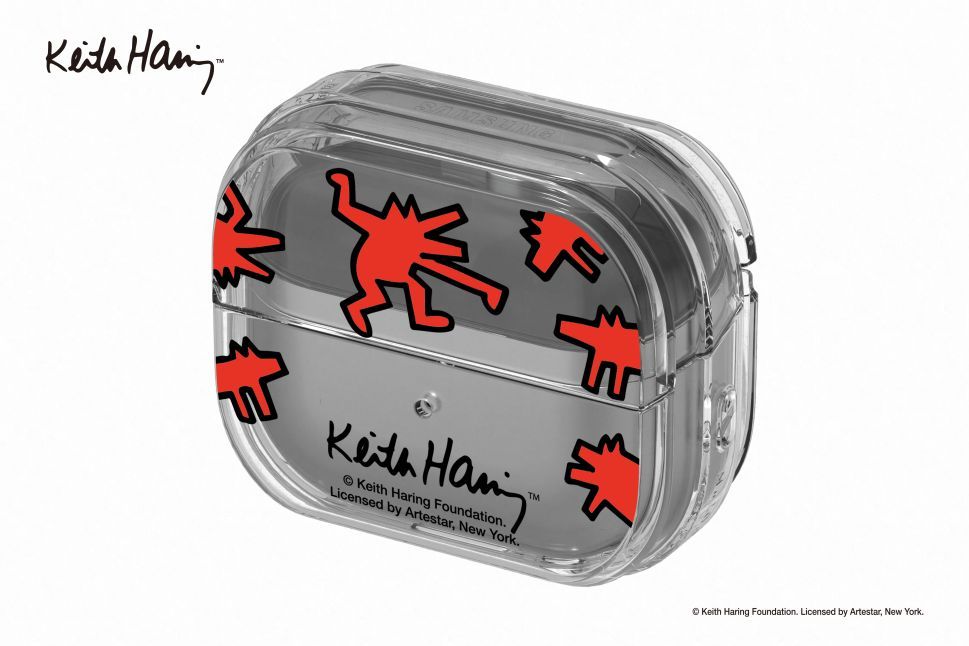 Headphone case Samsung - FPR630SBARW Samsung Buds3 Keith Haring Slickback Clear Case