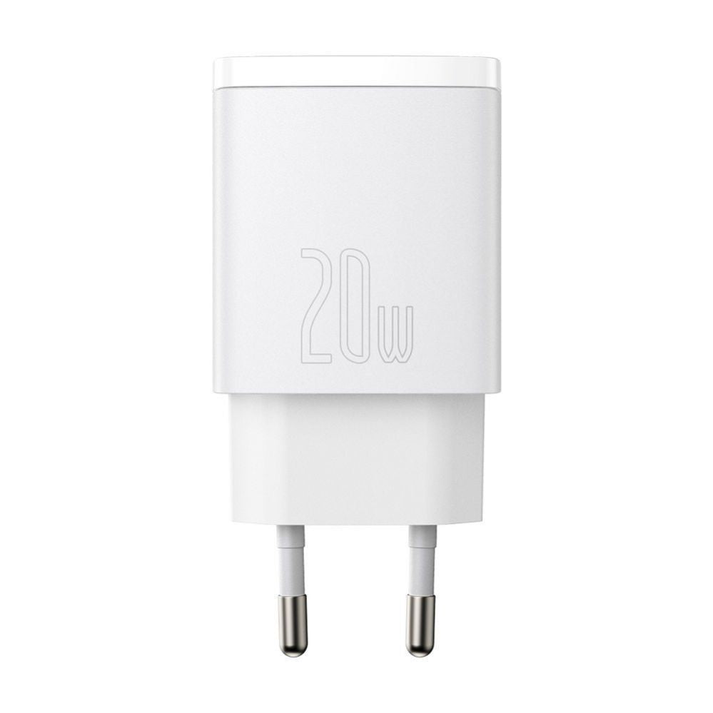 Adaptrid Baseus  Baseus Compact fast charger USB / USB Type C 20W 3A Power Delivery Quick Charge 3.0 white (CCXJ-B02) White