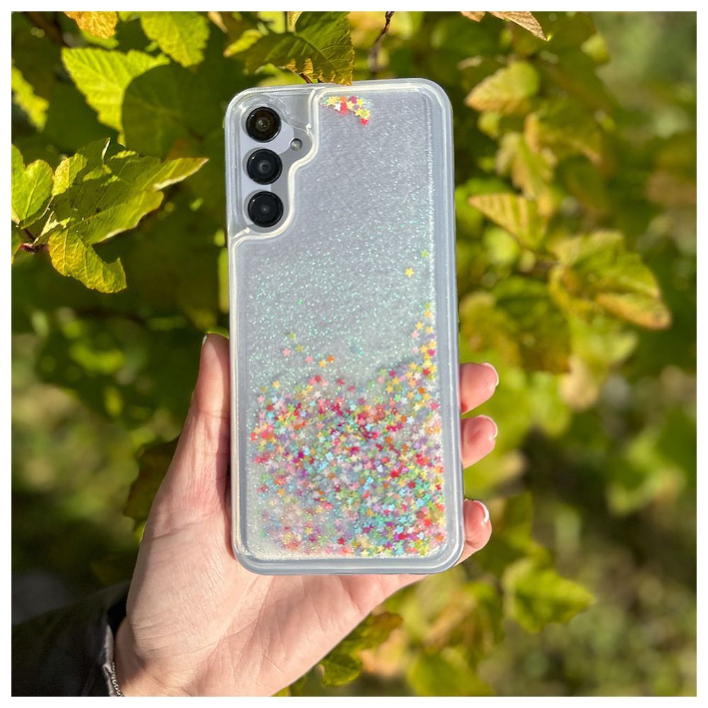 Чехол на заднюю панель iLike Samsung Galaxy A14 5G Silicone Case Water Glitter Rainbow