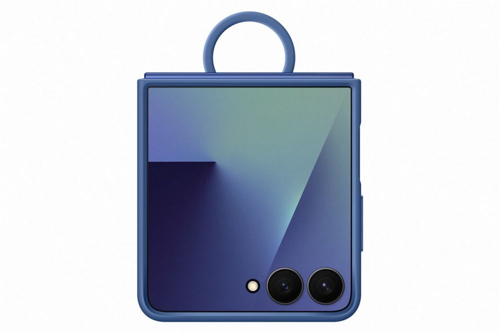 Чехол на заднюю панель Samsung  PF766TNEGWW Ring Case (Silicone) Samsung Galaxy Flip7, Blue