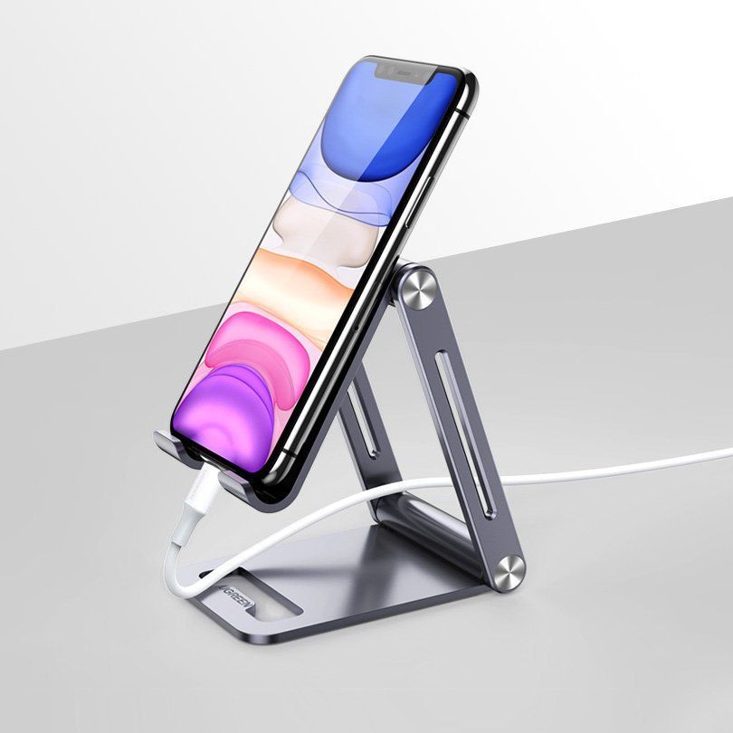 Авто держатель Ugreen  Ugreen metal aluminum folding phone holder tablet gray (LP263 80708)