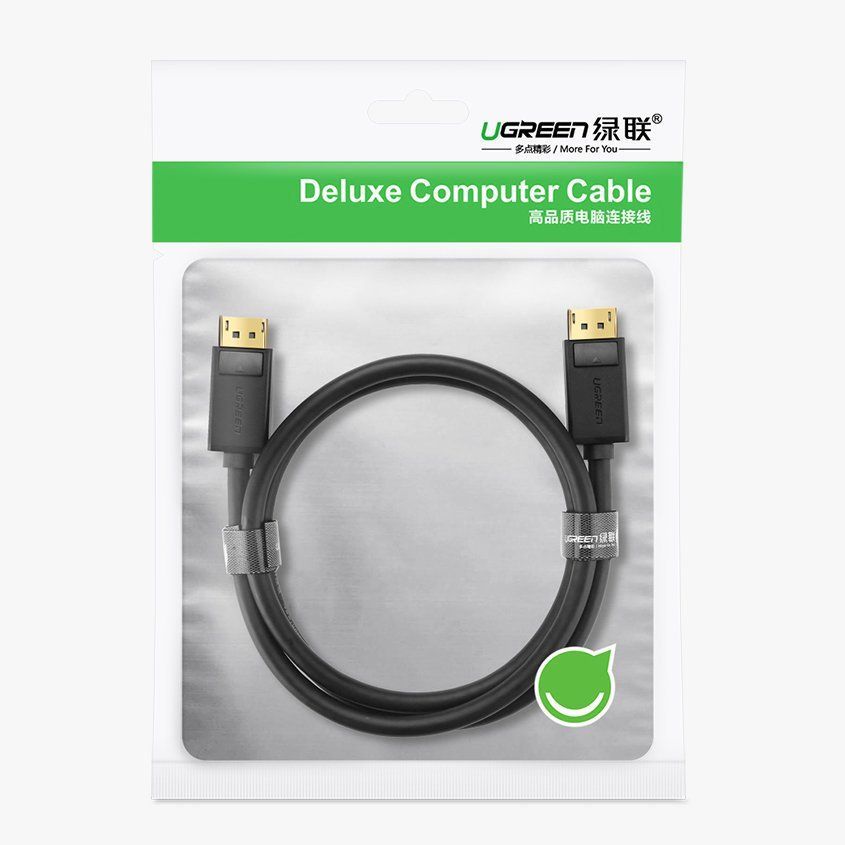 Cable Ugreen  Ugreen DP102 10211 DisplayPort 1.2 4K / DisplayPort 1.2 4K Cable 2 m - Black