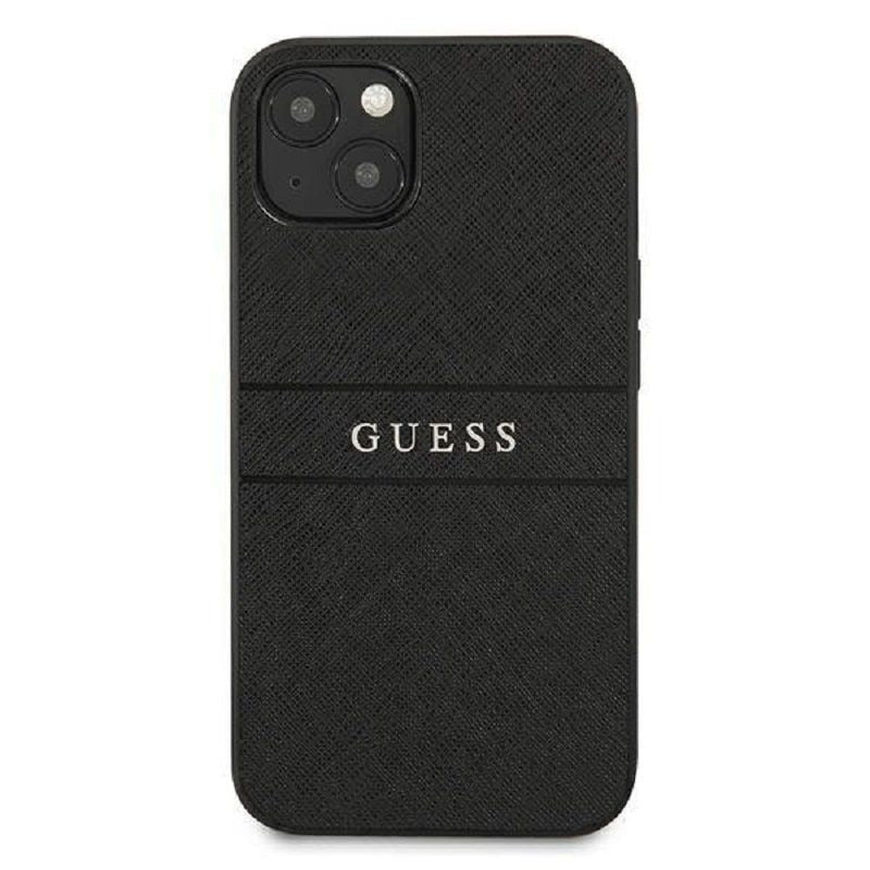 Back panel cover Guess Apple iPhone 13 Mini PU Leather Saffiano Case Black