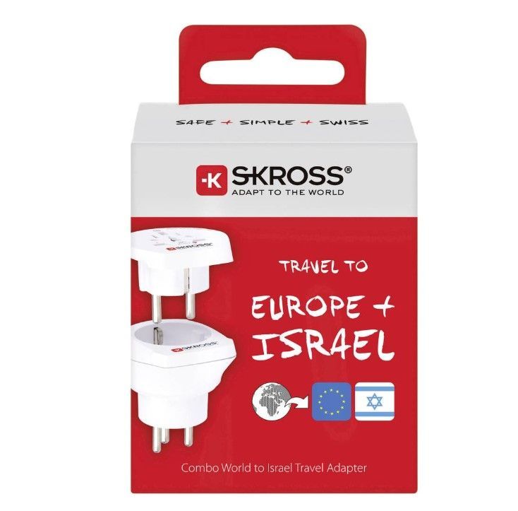 Adapter Skross  Travel adapter CO W to ISR White