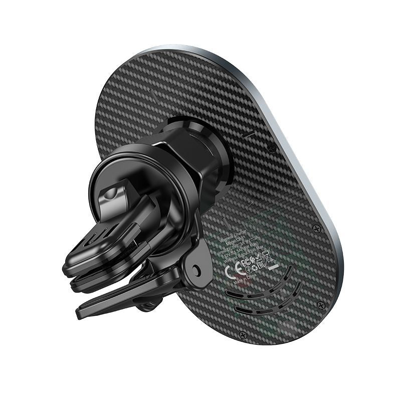 Авто держатель Hoco  CA91 Magic magnetic wireless fast charging car holder Wireless output: 5W/7.5W/10W/15W Grey