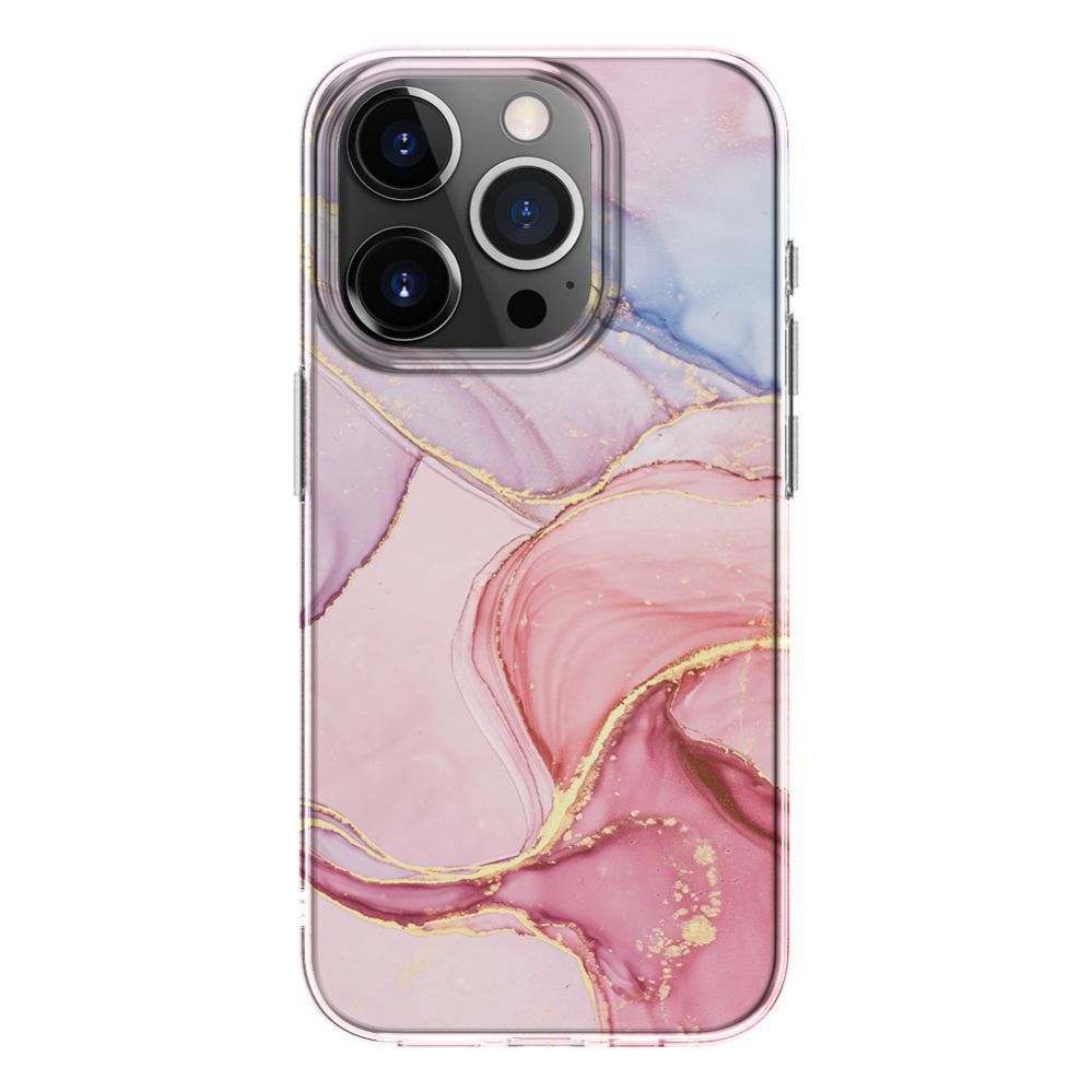 Tagakaaned Evelatus Apple iPhone 15 Pro Max PC Customized Print Design Marble Pink