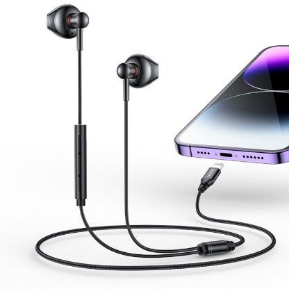Kõrvaklapid yesido  YH48 Aluminum Alloy In-ear Earphone With Remote Control IP Interface Wired Headphone Black