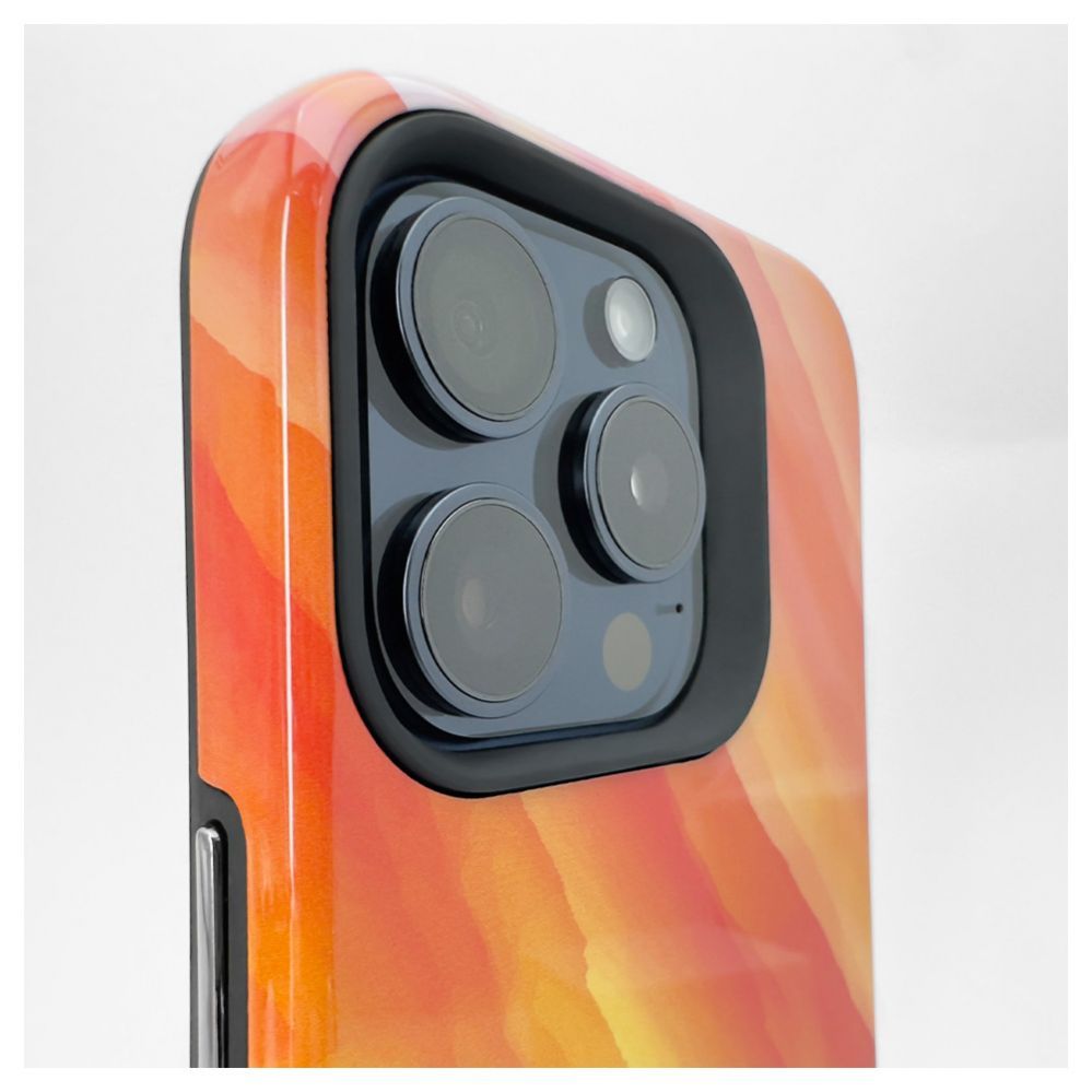 Tagakaaned Evelatus Apple iPhone 15 Pro Max Armor case TPU+PC Customized Print Design Yellow Orange
