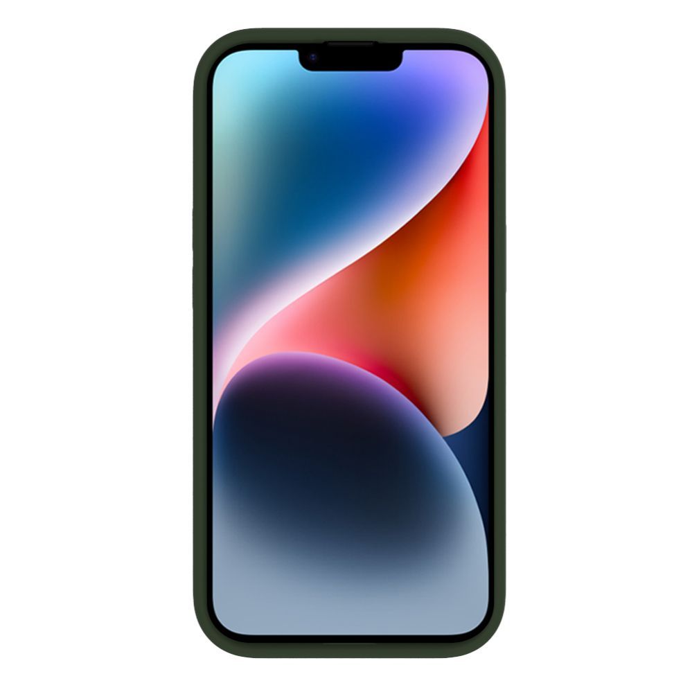 Tagakaaned Evelatus Apple iPhone 15 Premium Soft Touch Silicone Case Dark Olive