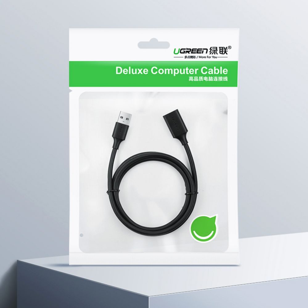 Кабель Ugreen  Ugreen extension USB 2.0 adapter 5m black (US103)