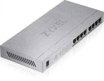 Серверы ZYXEL NETWORKS  ZYXEL GS1008-HP, 8 PORT GIGABIT POE+ UNMANAGED DESKTOP SWITCH, 8 X POE, 60 WATT (5Y WARRANTY)