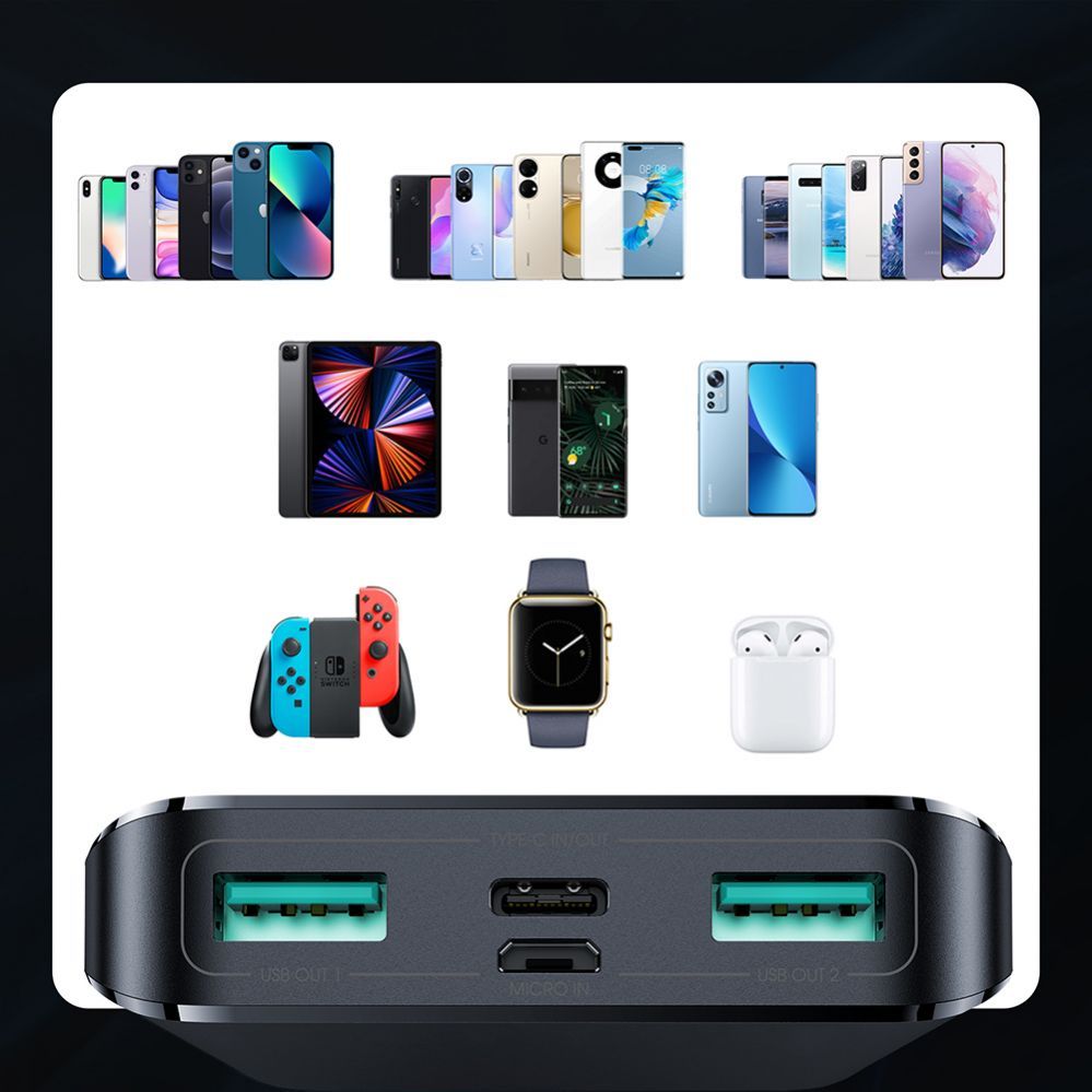 Внешний аккумулятор Joyroom  Joyroom powerbank 15W 10000mAh PD QC3.0 AFC black (JR-T013)